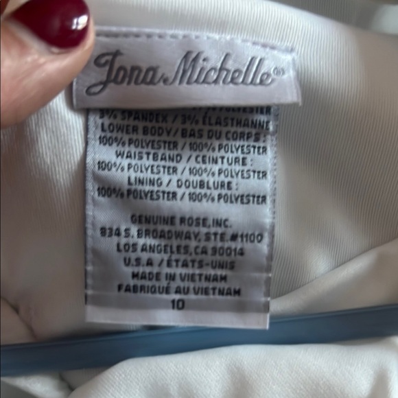 White Lace Kids Dress with Pink Bow - Picture 3 of 3